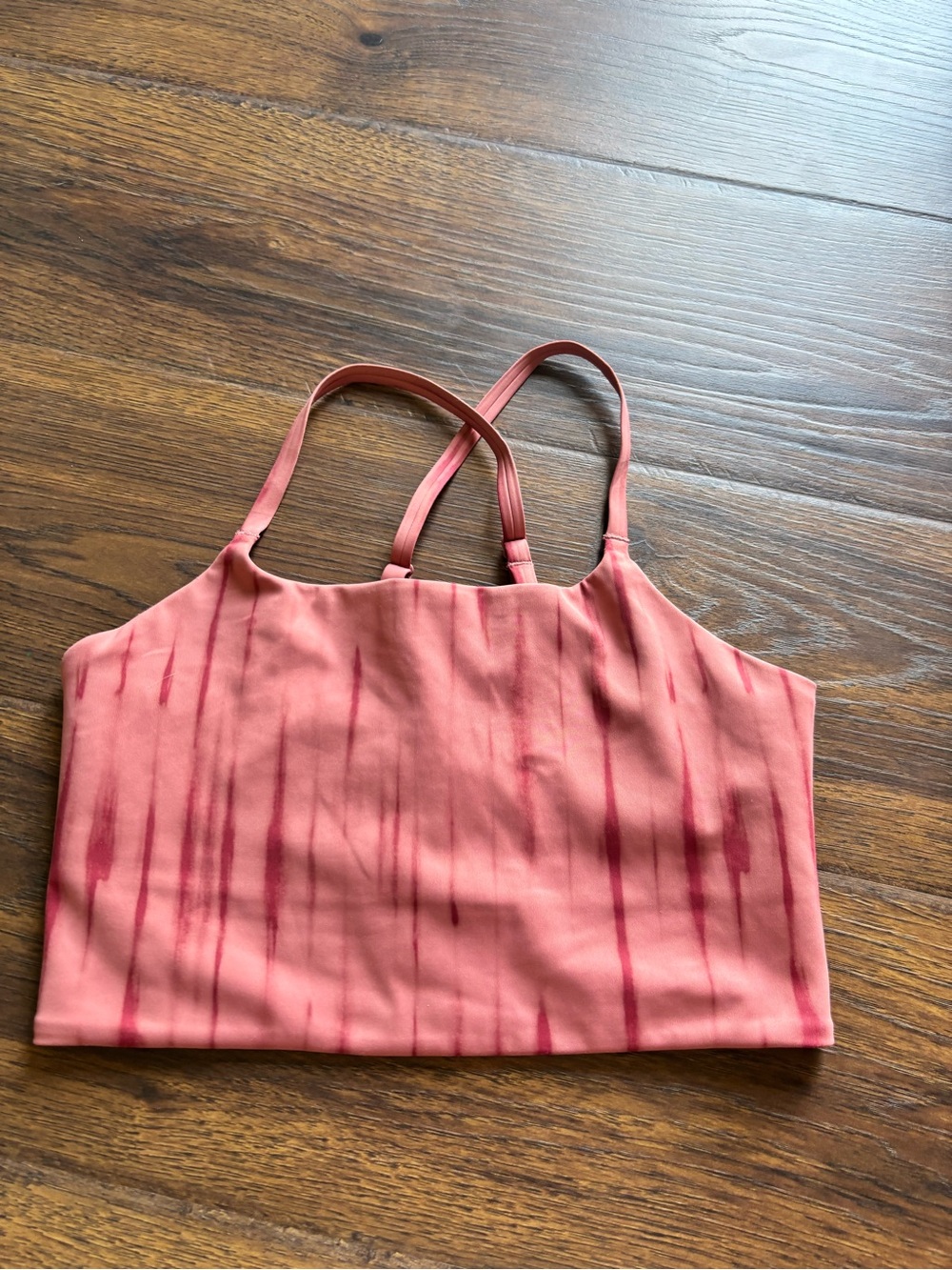 Nike Coral Pink Tie-Dye Sports Bra